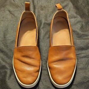 Vionic Brown Leather Slip-On Shoes